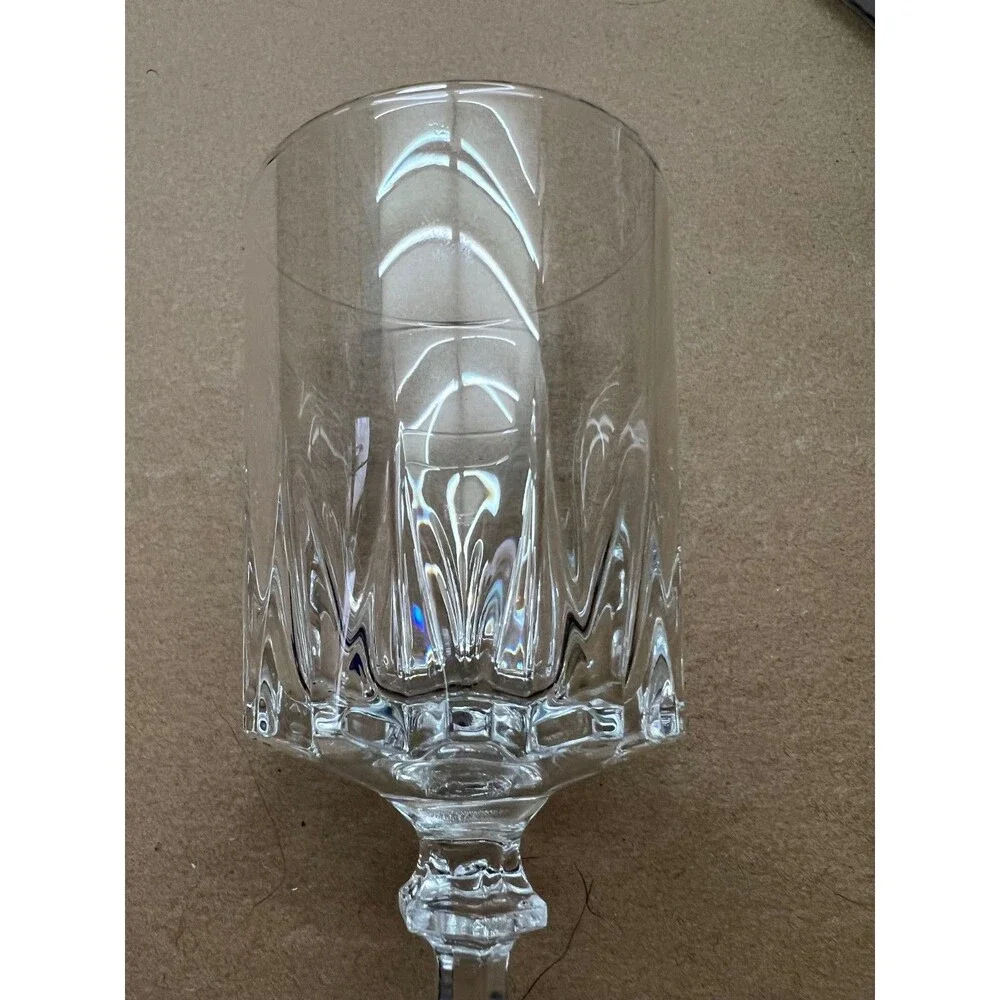 5 Crystal Cordial Glasses Vintage Stemware - Cristal d'Arque - no chips